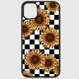 Sunflower Checkered Phone Case